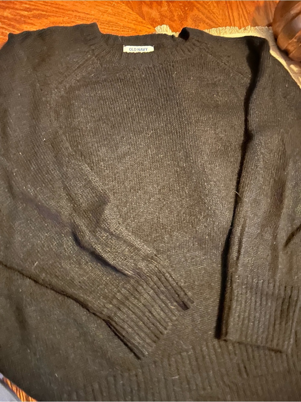 Old Navy Black Women's Crewneck Sweater